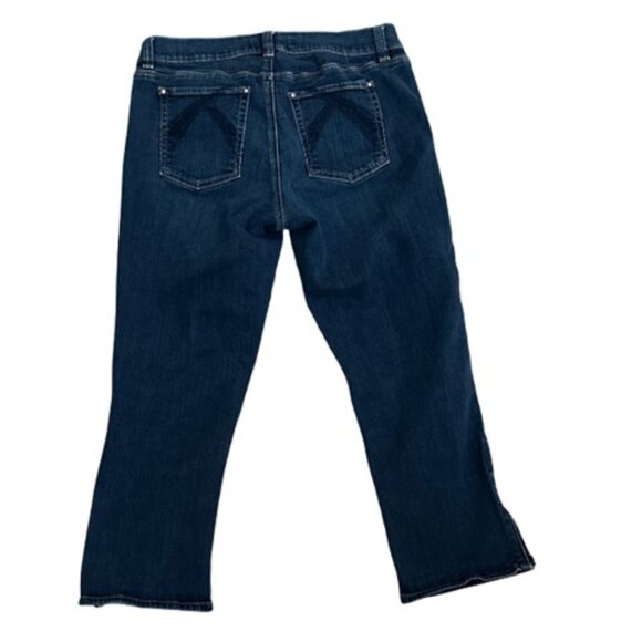 White House Black Market Cropped Zip Ankle Decorative Back Pocket Jeans - Size 6 - Picture 2 of 9